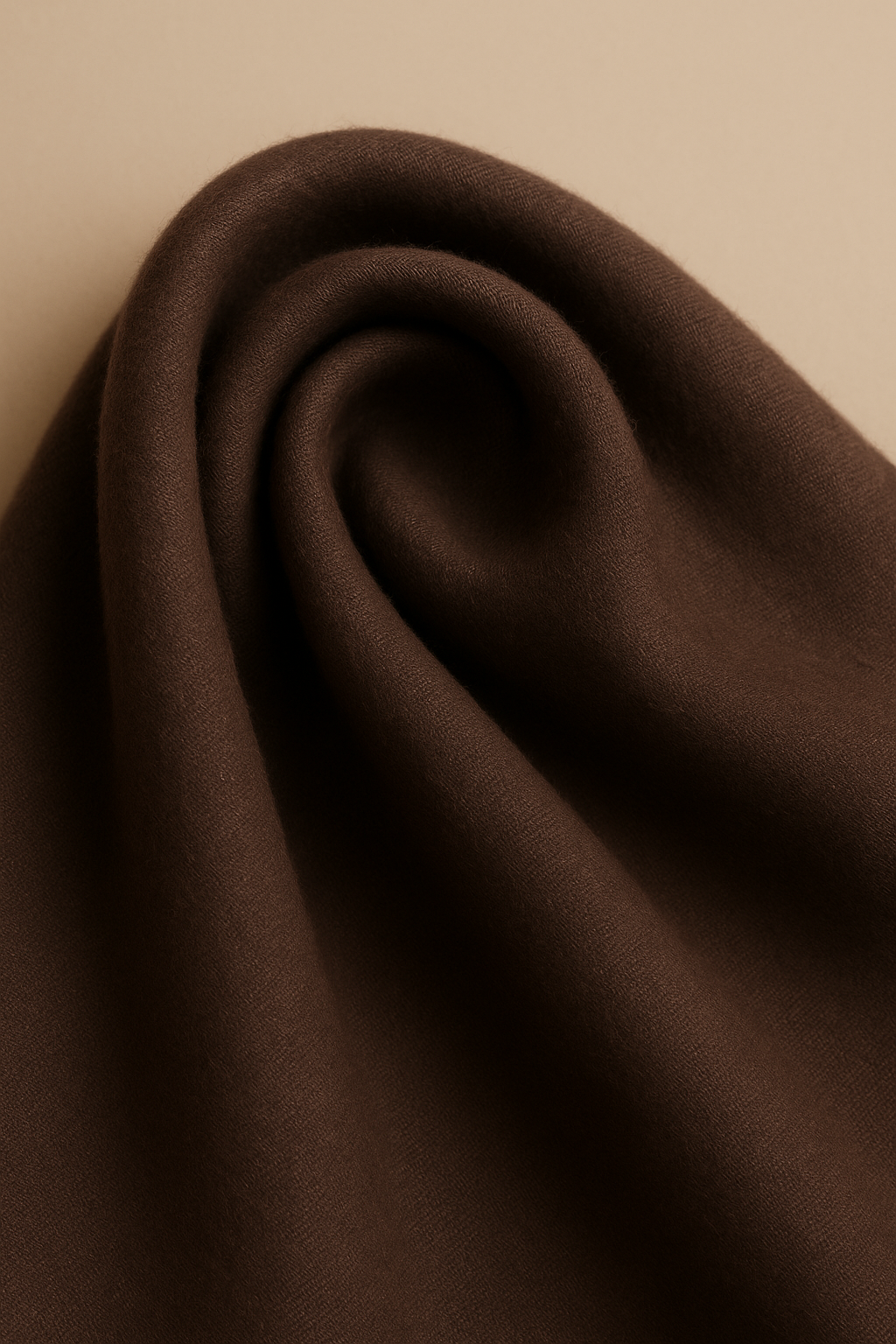 Women's Open Wool Blend Cloak Coat in Brown