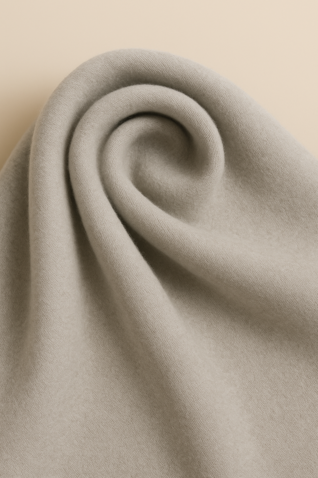 Women's Open Wool Blend Cloak Coat in Beige