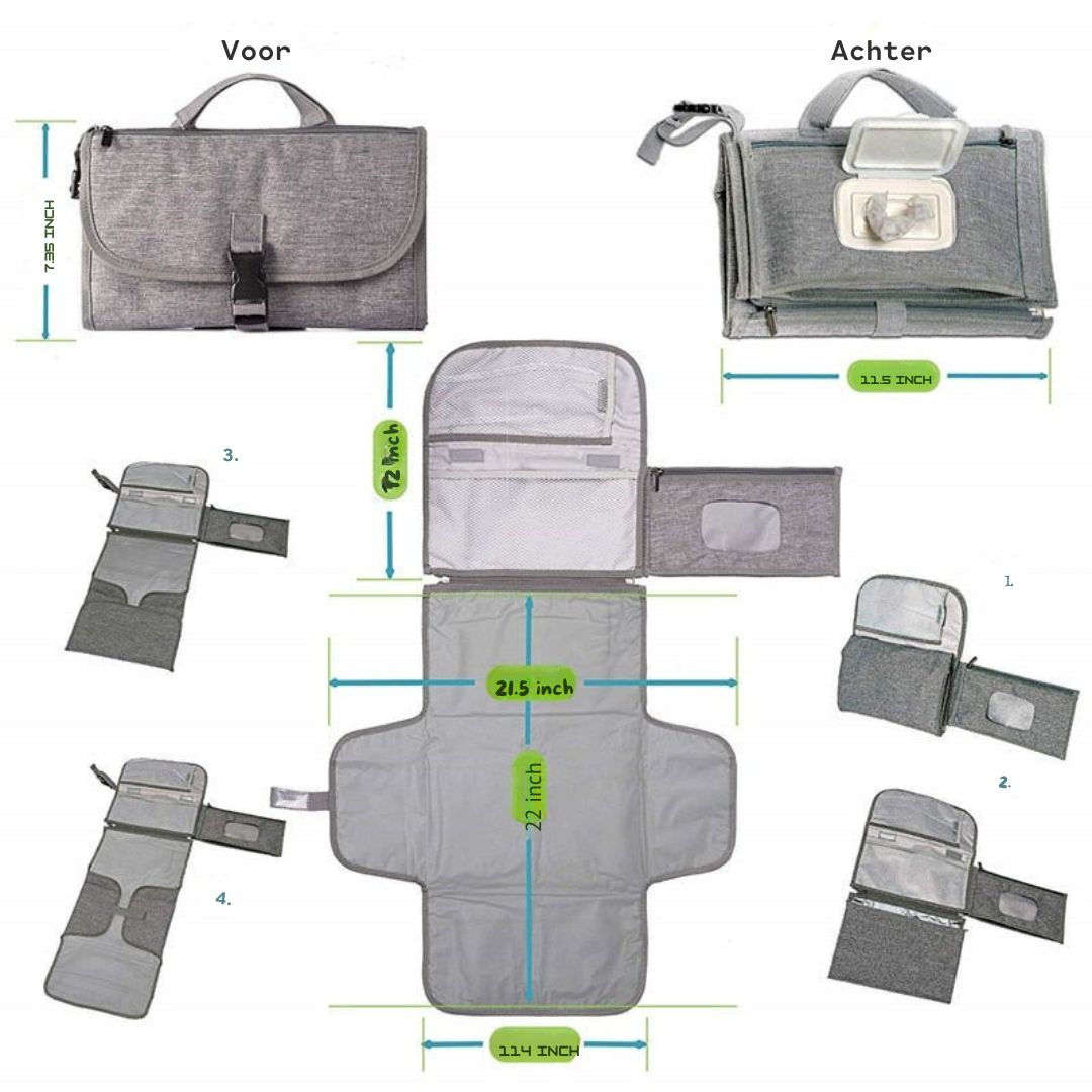  PORTAPAD ™-3-in-1 draagbare luierwisselkussen-6